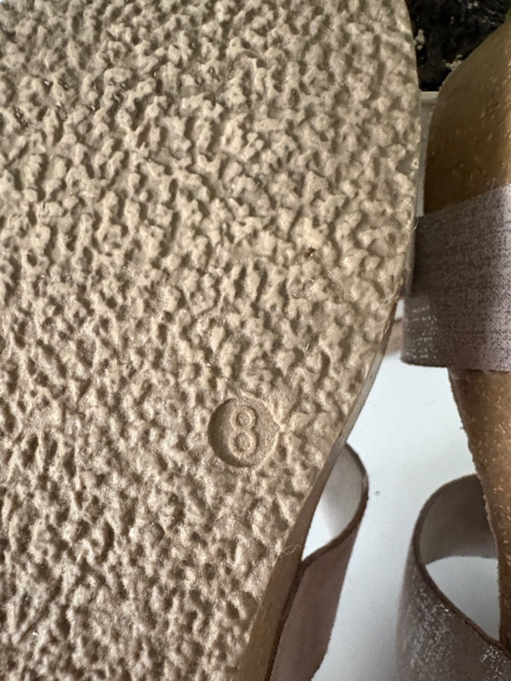Women's Bjorndal Shimmery Taupe Wedge Slide Sandals with Buckle - Picture 10 of 12